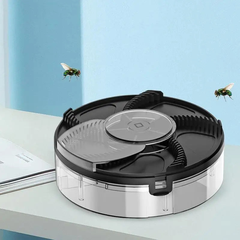 Electric Fly Trap Automatic Indoor Fly Traps Control Rechargeable Repel Tool Silent Household Flying Control For Home Patios