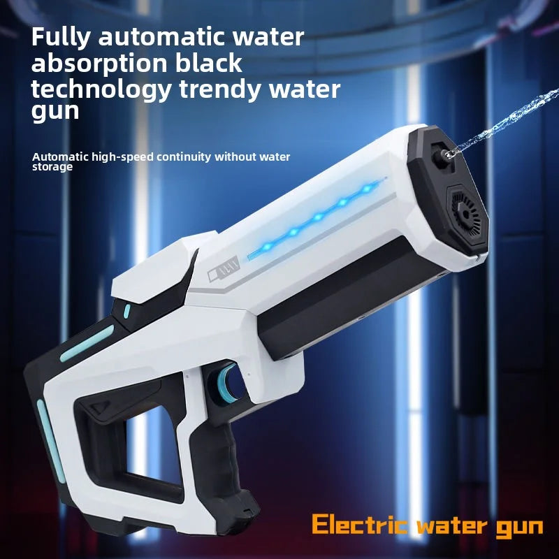 New electric water gun, automatic water suction, large-capacity continuous release, drift children's toy gift