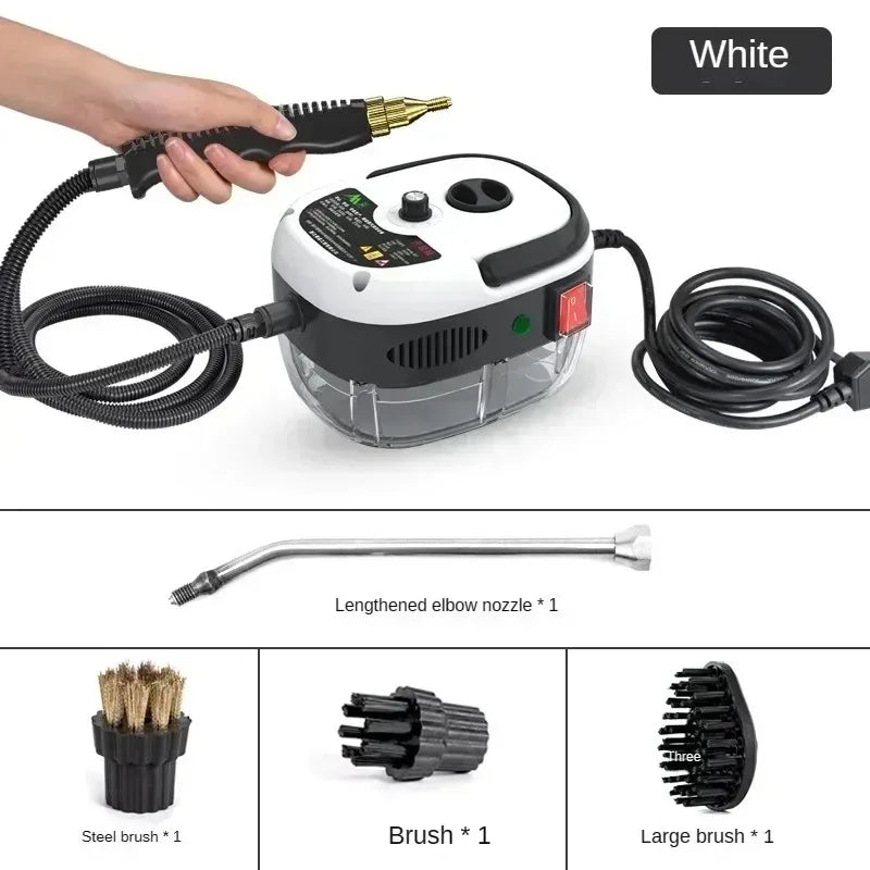 2500W High Pressure Steam Cleaner High Temperature Washing Machine for Home Air Conditioner Kitchen Hood Car Floor Cleaning Use