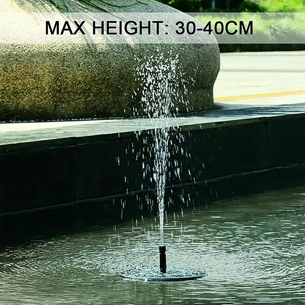 13cm, 16cm, 18cm Floating Solar Fountain Pumps - Perfect for Bird Baths, Garden Outdoor Water Pool and Pond Decoration