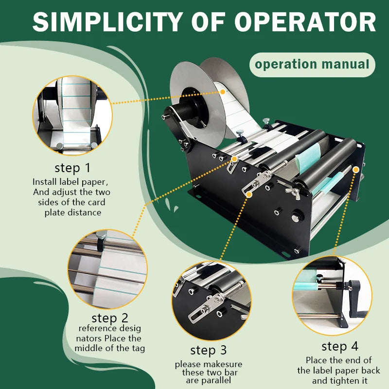 Mini Manual Adhesive Sticker Handle Small Jar Plastic Round Bottle Labeling Machine Paper Labels Semi-auto Packing Machine