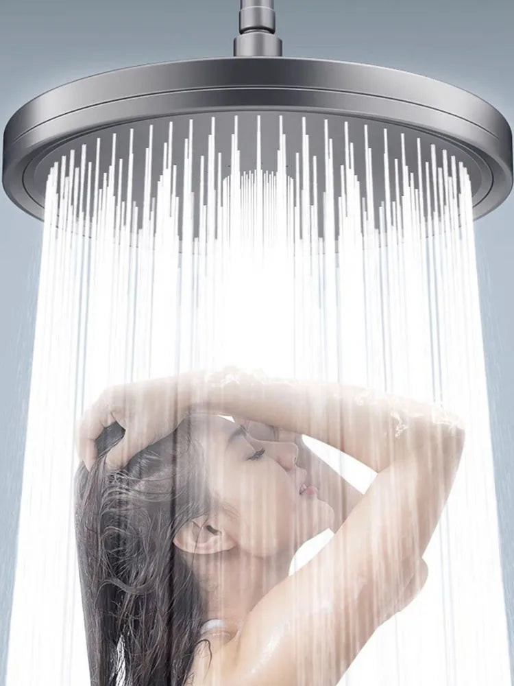 New 6 Modes Rainfall Shower Head Bathroom High Pressure Top Rain Shower Heads Shower Faucet Accessories Gun Grey/Black/Silver
