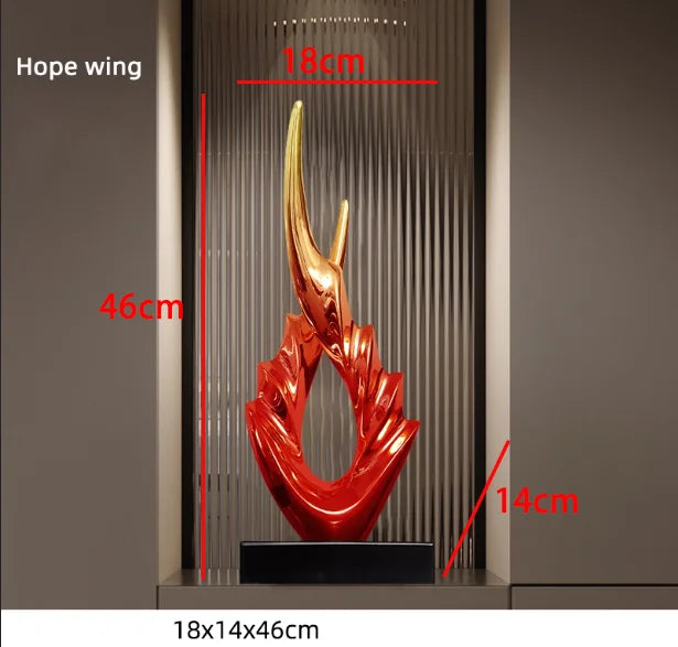Marble Base Resin Sculpture Fenghshui Decoration Housewarming Gifts Home Livingroom Ornaments Office Study Accessories Crafts