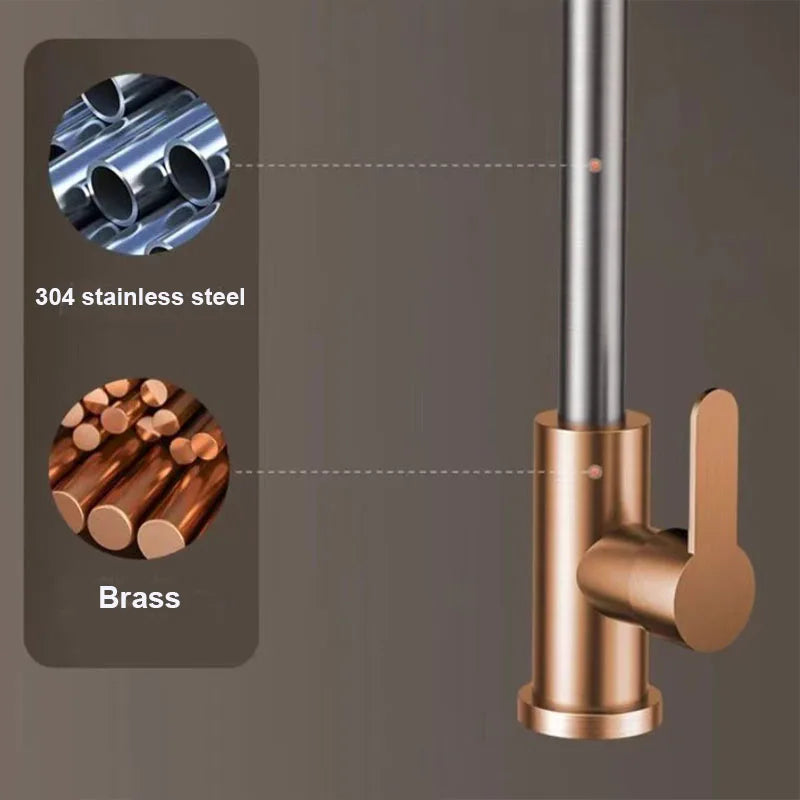 4 Modes Waterfall Kitchen Faucet G1/2 Stainless Steel Hot Cold Single Hole Deck Mounted Water Sink Mixer Wash Tap