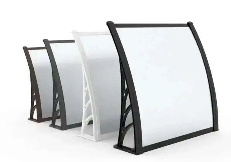 Fashionable Aluminum-plastic Panel Awnings for Outdoor Rainproof UV-proof Silent Awning Modern Simple Awnings for Door Head