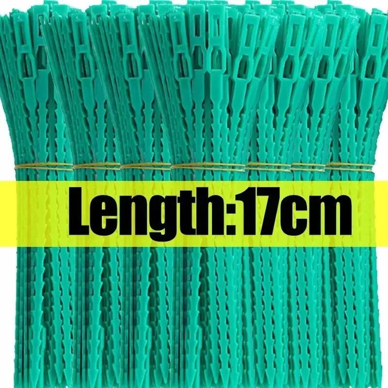 Reusable Plant Cable Ties Garden Adjustable Self-locking Tie Plant Vine Supports Cable Ties Stem Tomato Fastener Wrap Rings Clip