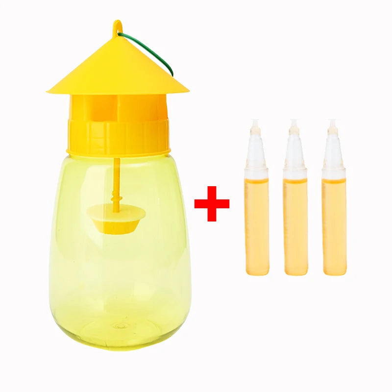 Fruit Fly Trap Reusable Plastic Insect Catcher Trap Transparent Environmentally Anti Flies Home Garden Orchard Pest Control Tool