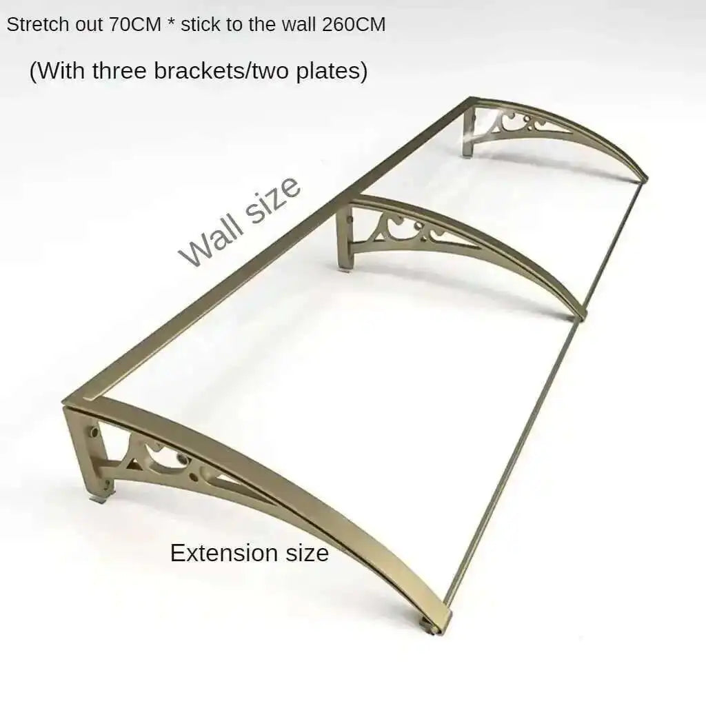 Modern Metal Awning for Electric Box Silent Outdoor Thickened Awnings Personalized Commercial Waterproof Awnings for Terrace