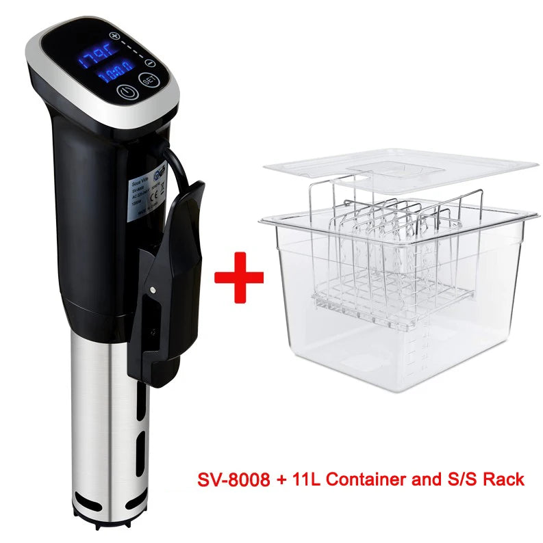 BioloMix 2.55 Generation IPX7 Waterproof Sous Vide Cooker with LED Digital Display for Precise Temperature Control
