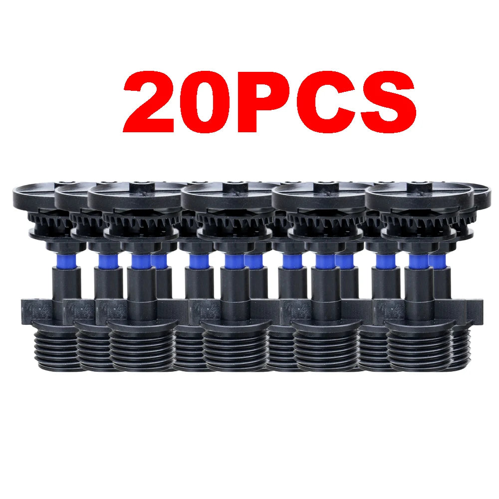 100PCS DN15 Agricultural Irrigation 360 Degree Automatic Rotation Mag Rocker Arm Sprinkler Garden Lawn Manor Watering Sprinkler