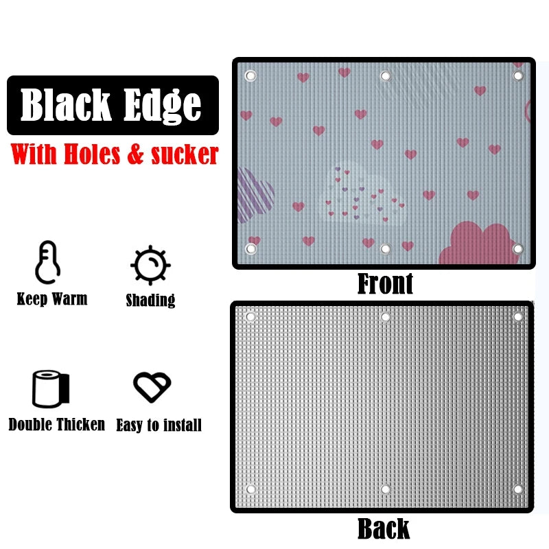Home Windows Sunshades Anti-UV Aluminum Foil Shading Screen Sunshine Room Shading Board Keep Warm Film Balcony Privacy Pad
