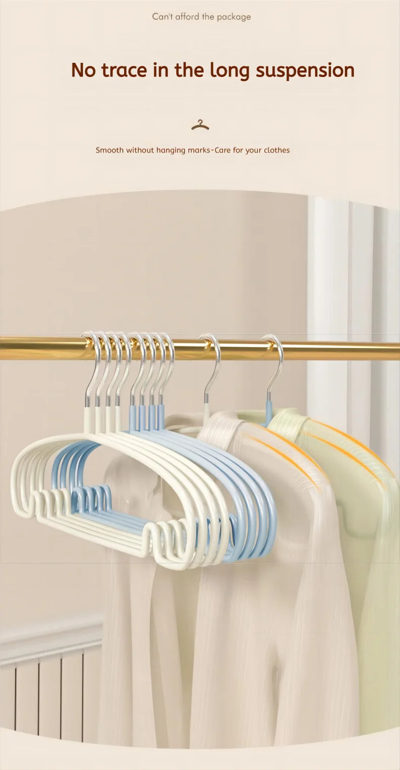 10PCS Simple Clothes Hanger Non Slip Dormitory Household Clothes Hanging to Prevent Clothes Deformation Clothes Storage