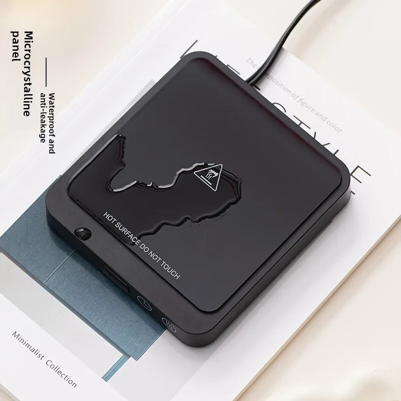 220V Cup Heater Coffee Mug Warmer 20W Electric Hot Plate Tea Maker 5 Gear Temperature Warmer Coaster Heating Pad For Milk Tea
