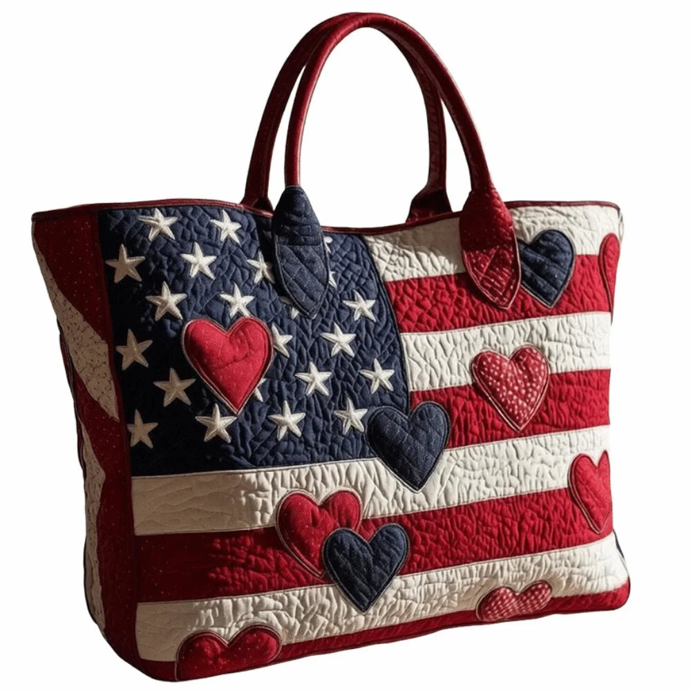 Trendy Vintage Quilted Tote Bag 3D Printed Patterns Large Capacity Travel Handbag Cotton Lightweight Canvas Bag Women Accessory