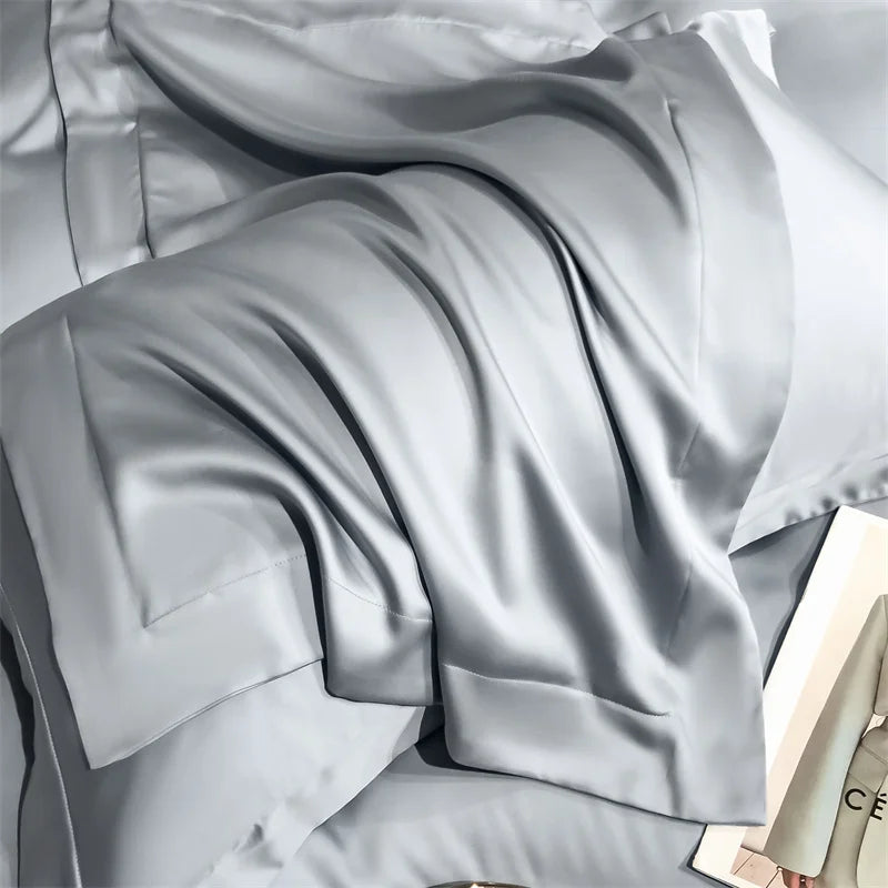 Dreamreal Pure Bamboo Bedding Set for Hotel Home Luxury Organic Bamboo Duvet Cover Fitted Bed Sheet Sets Pillowcase Cooling Soft