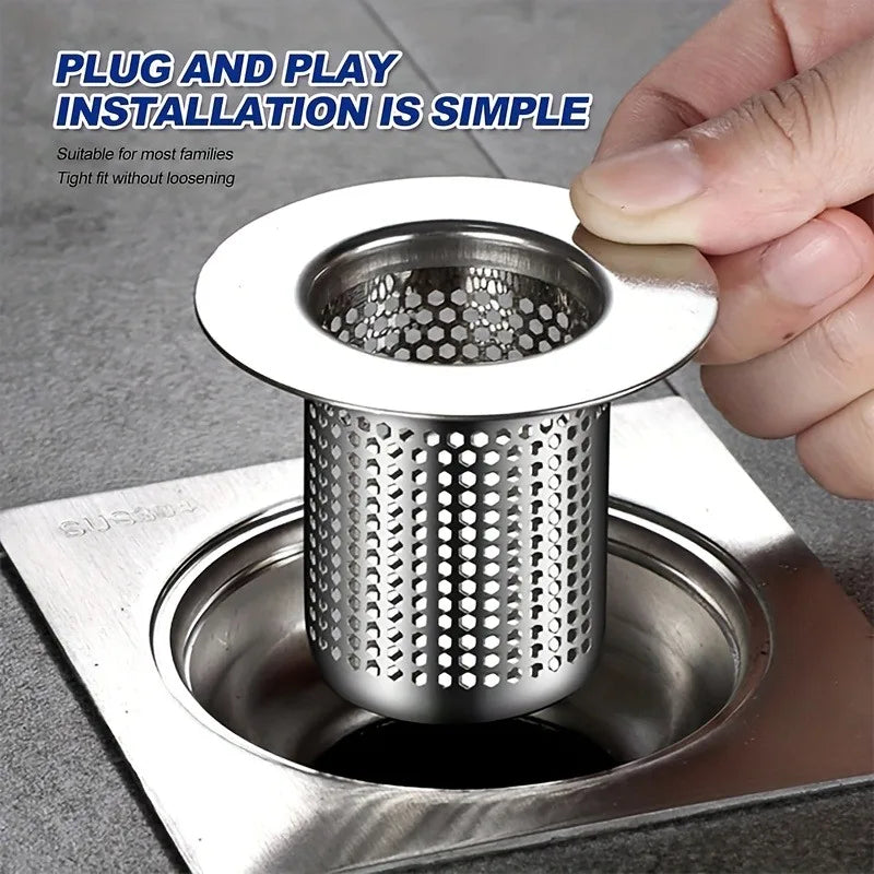 1pc Drain Filter , Bathroom Sink & Shower Drain Catcher, Suitable for Kitchen and Bathroom Drain Protection