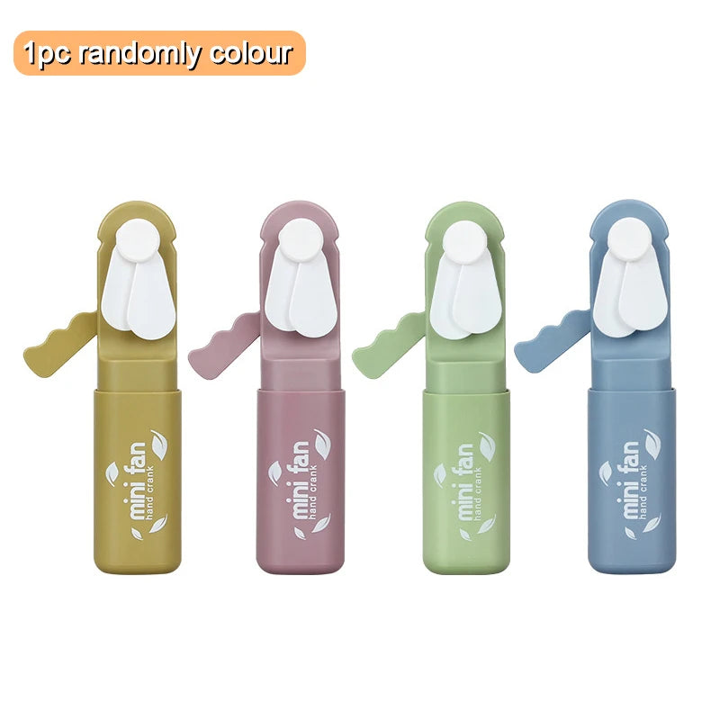 Portable Handheld Fan Hand Pressure Fan Mini Portable Fan Without Battery Household Cute Fan Cooling Held Fan