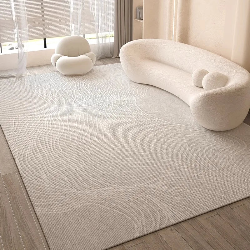 VIKAMA French Carpet For The Living Room, Wabi-Sabi Style Carpet, Easy To Maintain, Light Luxury, Bedside Carpet For The Bedroom