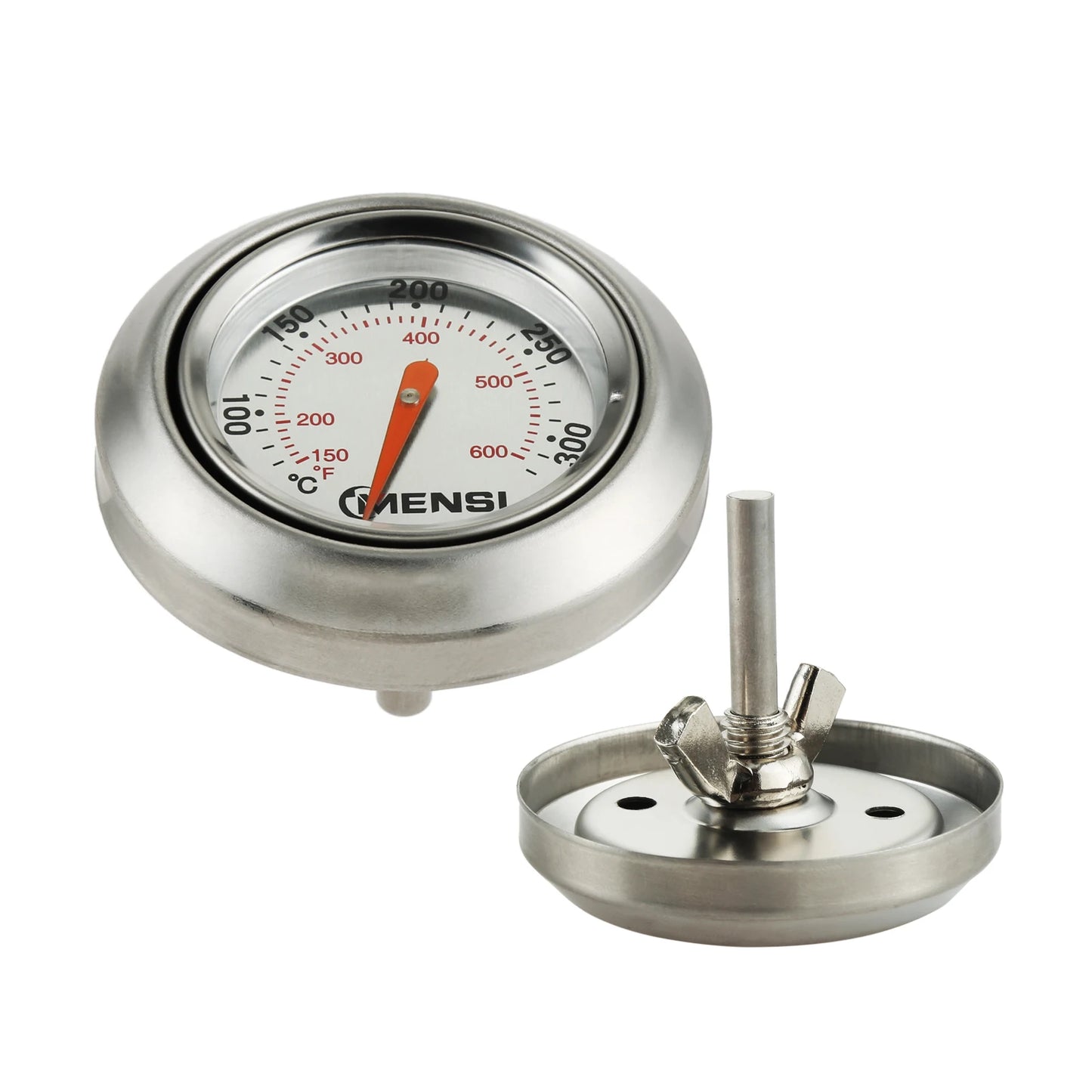 1pc  0-300 ℃ Gauge Thermometer for Weber Traveller Grills Charcoal Grill Pit Wood Smoker Temperature Display