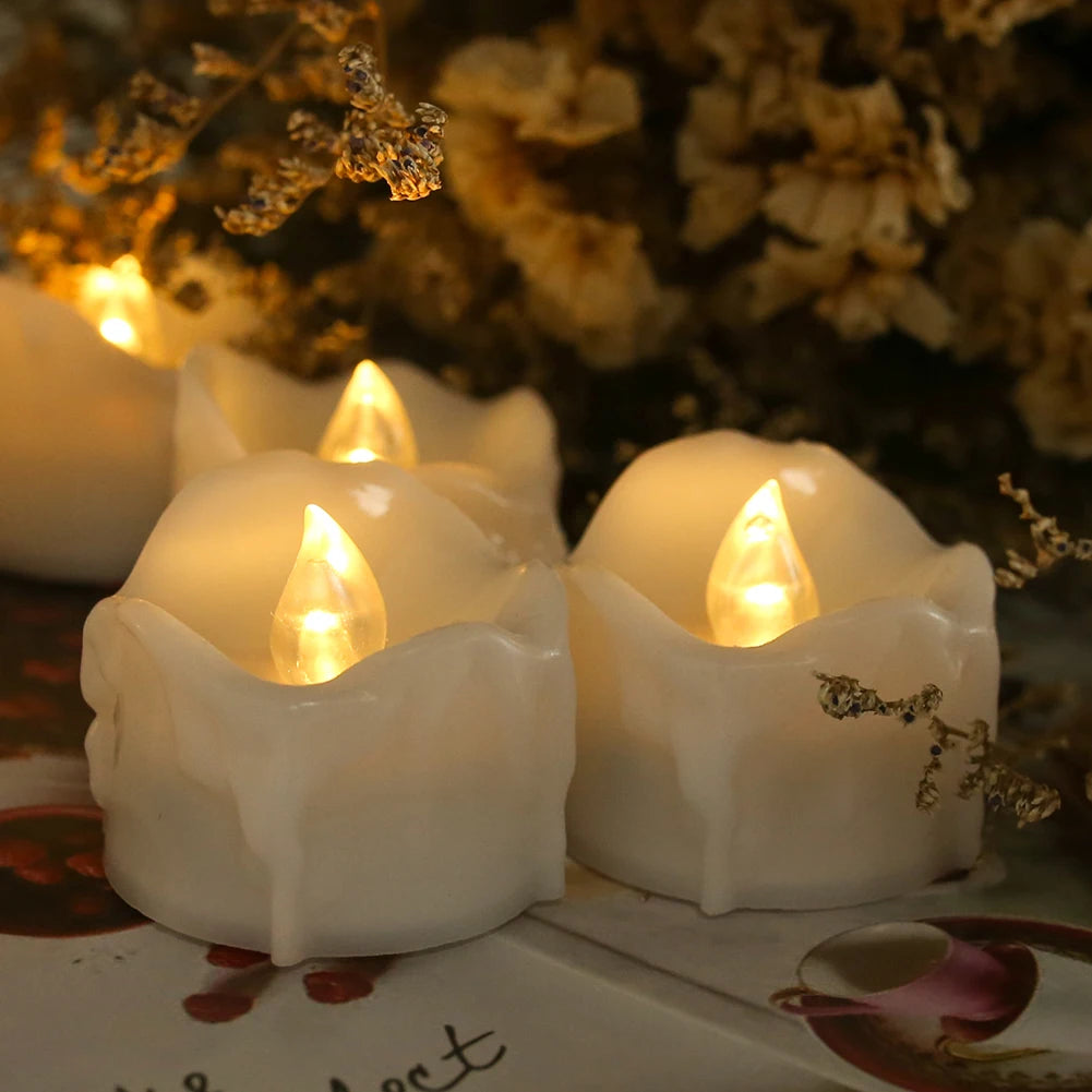 Flameless LED Tealight Candles with Remote Timer
Battery-operated votive candles perfect for weddings, holidays, and everyday décor.