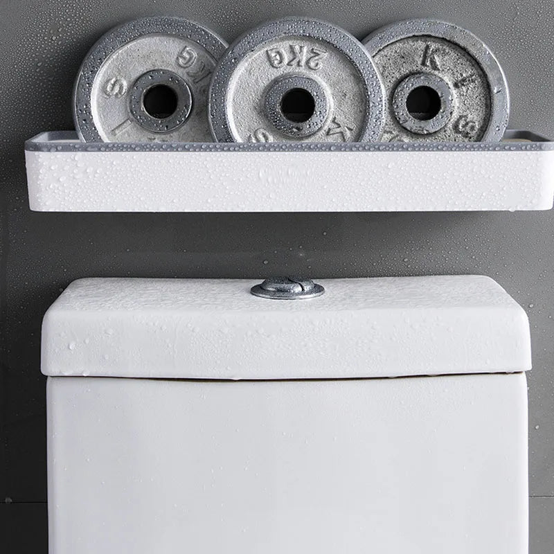 Wall Hanging Toilet Bathroom Storage Cabinet Rack Punch Free Multifunctional Artifact Above Toilet Rack Shelf Organizer