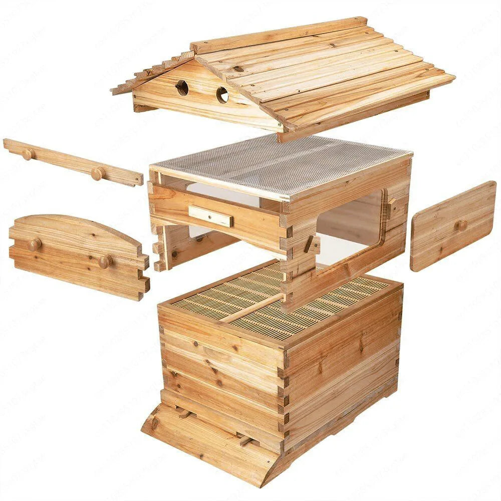 7-Frame Automatic Flow Hive (No Bees) Harvest honey easily, just turn the key, no hive opening needed.
Bee-friendly, beginner-ready, high-quality design.