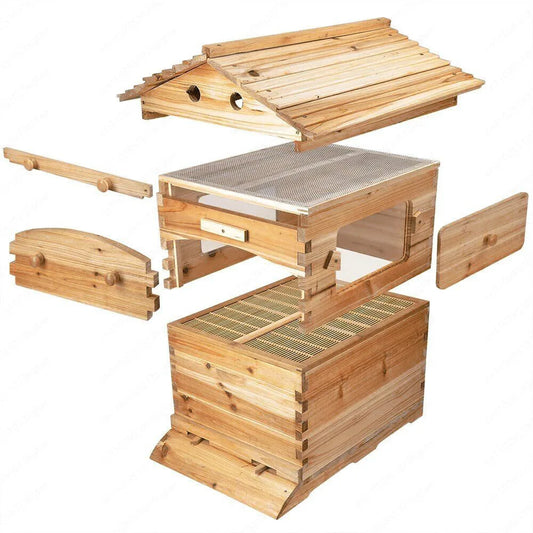 7-Frame Automatic Flow Hive (No Bees) Harvest honey easily, just turn the key, no hive opening needed.
Bee-friendly, beginner-ready, high-quality design.