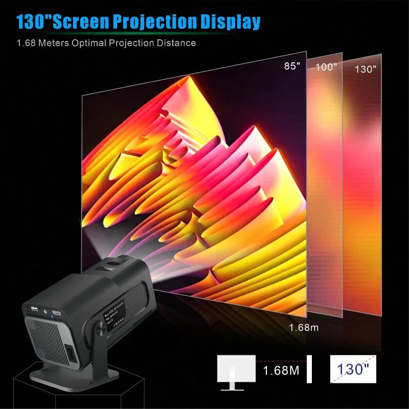 Xiaomi Android 11 HY320 Mini Projector 4K Native 1080P Dual Wifi6 BT5.0 Cinema Outdoor Portable Projetor Upgrated Home Theater