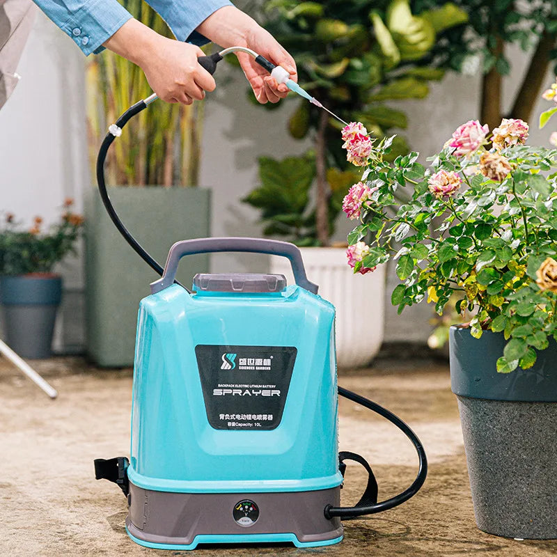 20L/10L/8L Electric Sprayer Back Irrigation Rechargeable Agricultural Gardening Tool High Pressure Atomizing Battery Sprayer