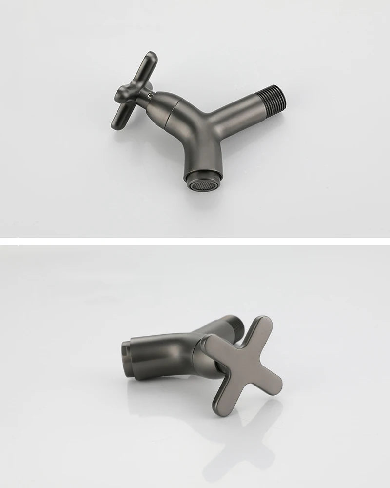 Wall Mounted Basin Faucet Mop Pool Brass Tap Outdoor Garden Faucet Single Cold Water Bathroom Accessories Kitchen Sink Faucets