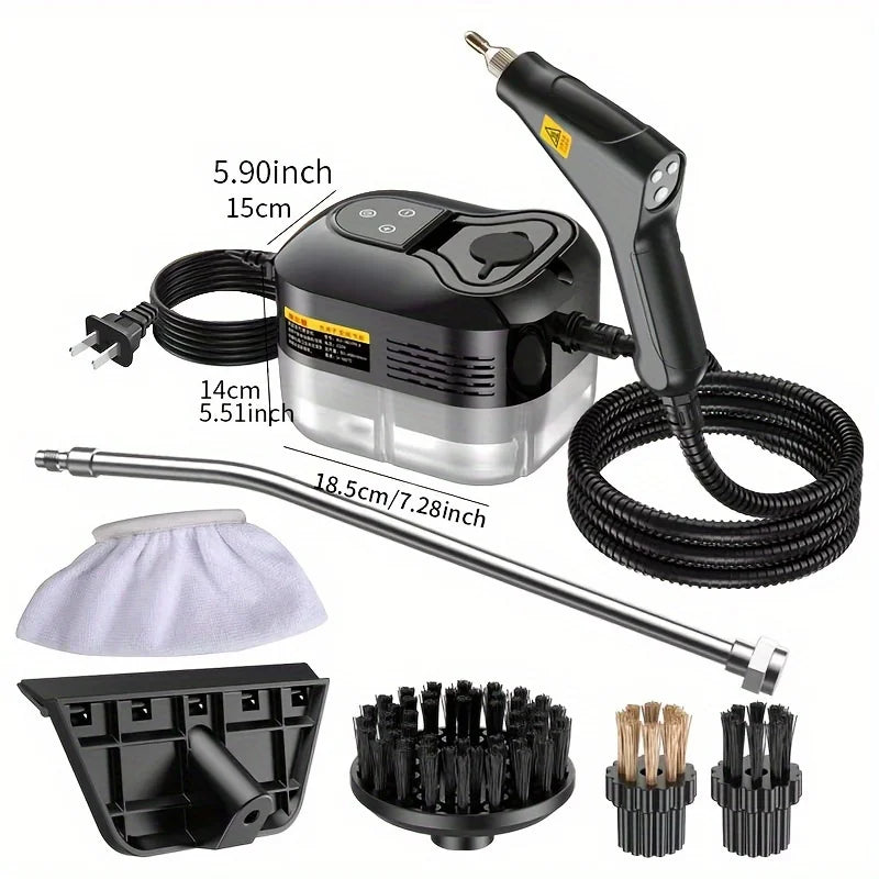 2500W High Pressure Steam Cleaner High Temperature Washing Machine for Home Air Conditioner Kitchen Hood Car Floor Cleaning Use