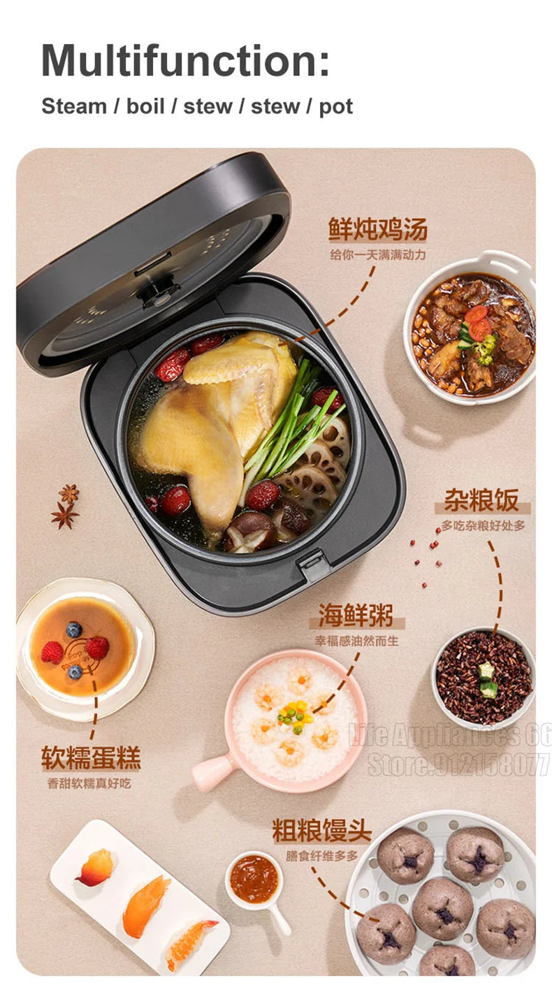SUPOR 3L-5L Electric Rice Cooker Household Smart Multifunction Soup Rice Cooking Machine Non-stick Liner For 2-11 Person