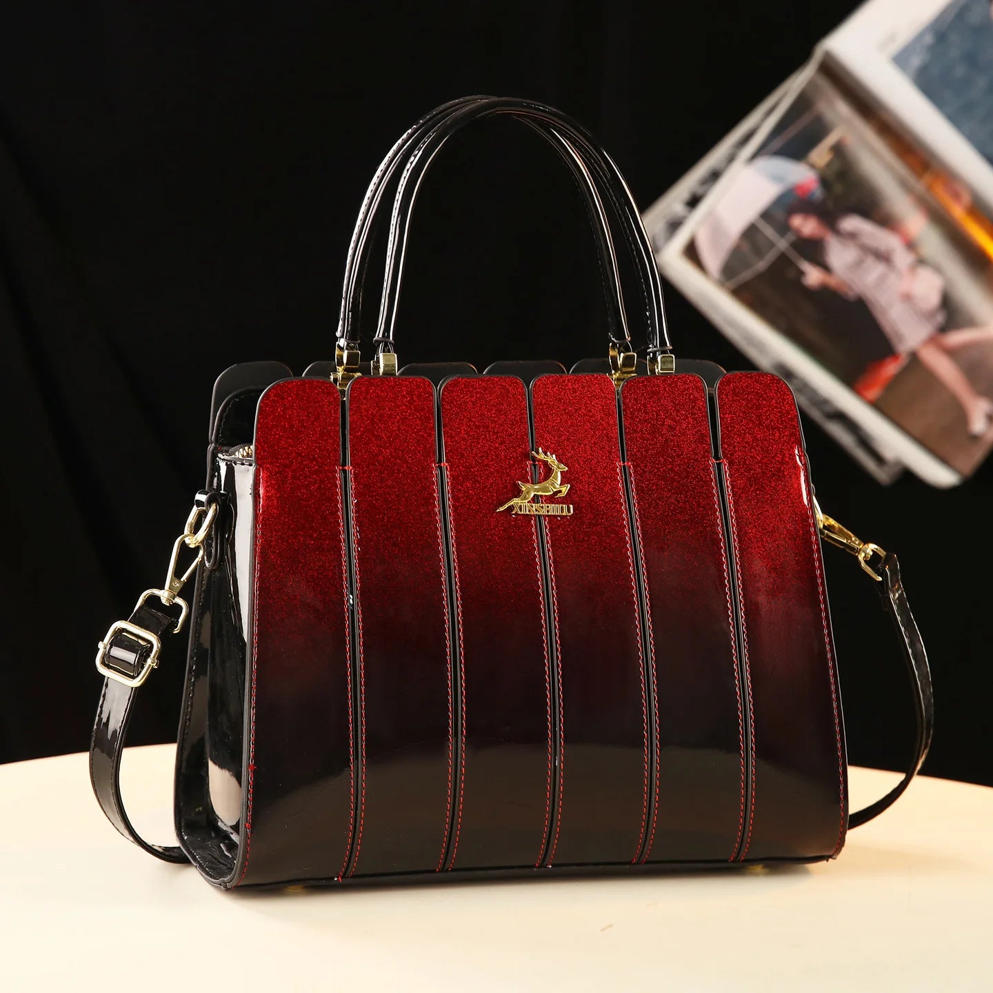 Leather Women’s Handbag Versatile Shoulder & Crossbody Crafted from smooth, bright leather with a stylish design. Comfortable, elegant, and perfect for everyday use.