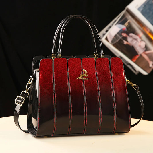 Leather Women’s Handbag Versatile Shoulder & Crossbody Crafted from smooth, bright leather with a stylish design. Comfortable, elegant, and perfect for everyday use.