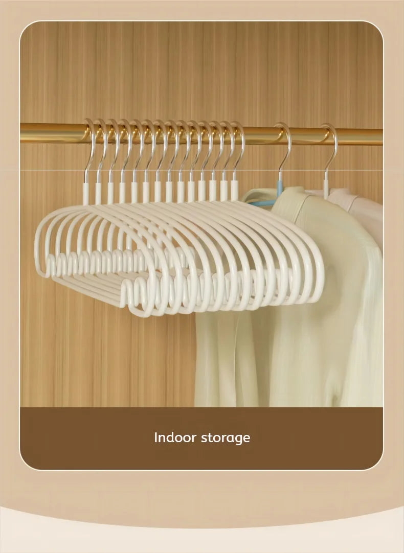 10PCS Simple Clothes Hanger Non Slip Dormitory Household Clothes Hanging to Prevent Clothes Deformation Clothes Storage
