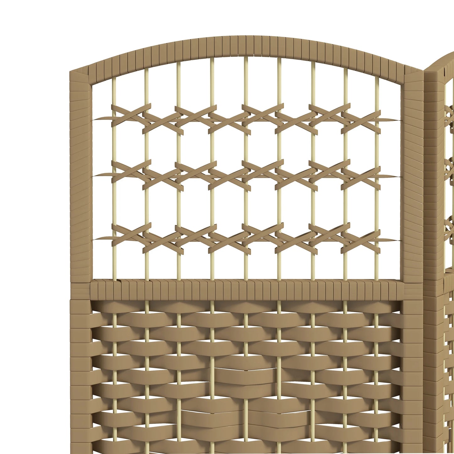 HOMCOM folding environment divider 240x170 cm Natural HOMCOM