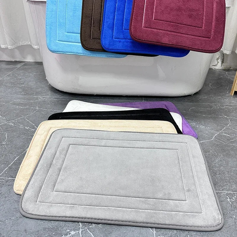 1PC Bath Mat & Bathroom Extra Thick & Soft Non Slip Super Absorbent Bathroom Rugs Bath Rug for Bathroom Floor Boden Matte 발매트