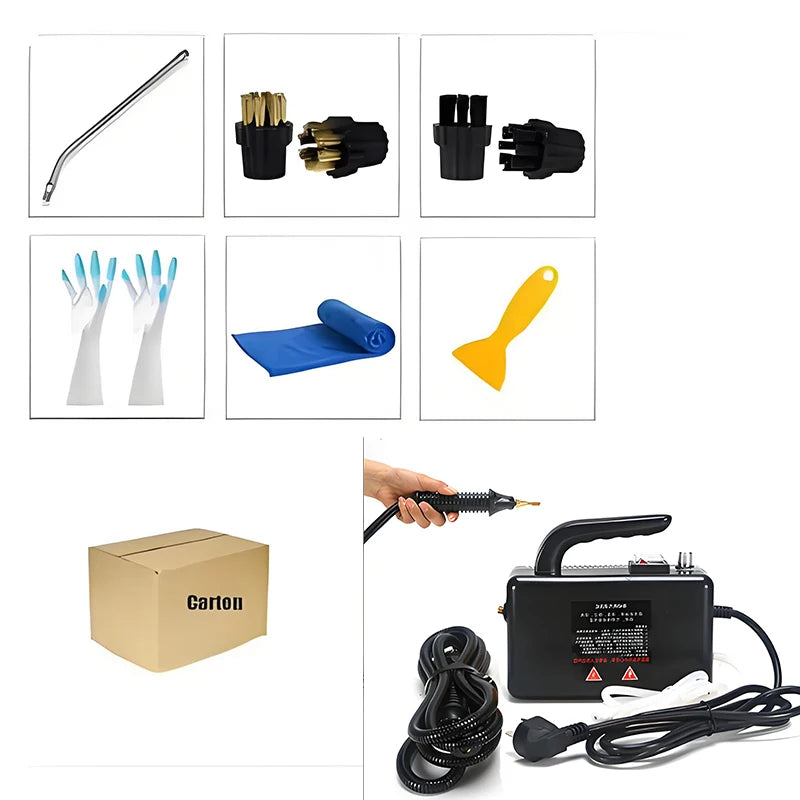 2600W High Temperature Steam Cleaner Portable Sterilization Pressure Jet Washer Machine for Home Car Kitchen Air Conditioner