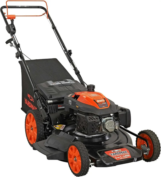 22” 201cc Select PACE Lawn Mower 6-Speed CVT, High Wheel, RWD
3-in-1 gas-powered, self-propelled walk-behind mower in black. Efficient for cutting, mulching, and bagging lawns.