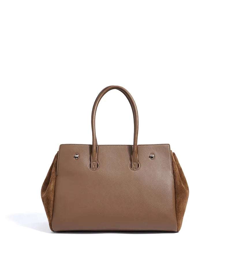 Early Autumn Retro Suede Tote Bag Women's New Versatile Single oulder Bag Commuter Bag Handbag for Outdoor Use
