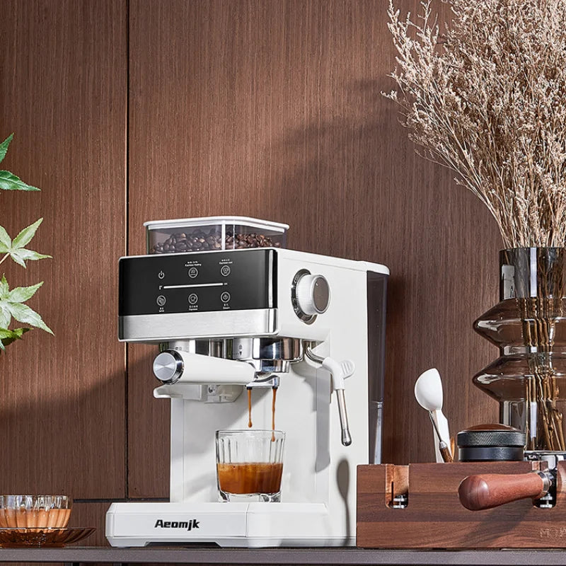 Semi-automatic Grinding and Extraction Espresso Machine, Steam milk espresso coffee machine, Can Extract Cold/hot Coffee