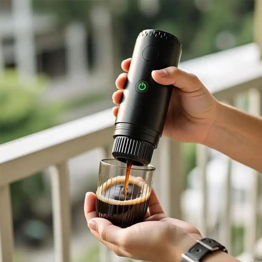 RECAFIM Wireless Electric Portable Espresso Coffee Machine for Car Home Camping Coffee Maker Fit Nespresso Dolce Capsule Powder