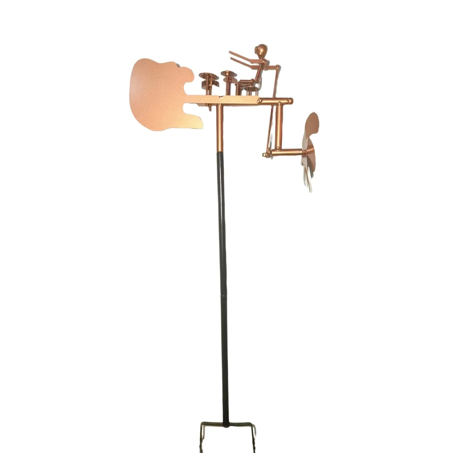 2025 New Metal Drummer Windmill Statue Decorative Garden Patio Lawn Porch Backyard Lawn Yard Decor Fun Wind Chime Device