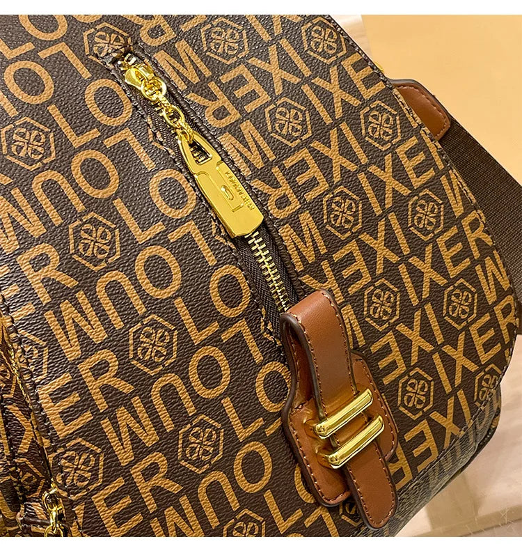 Women’s Fashion Leather Backpack Travel Ready Stylish and durable design, perfect for everyday use, school, or travel.