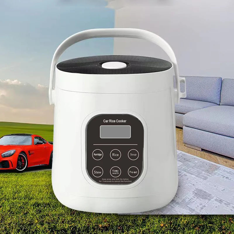 Car rice cooker 12v 24V 220V car home dual use self-driving portable rice cooker 24v truck smart rice cooker lunch box