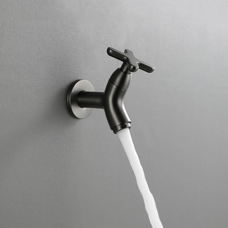 Wall Mounted Basin Faucet Mop Pool Brass Tap Outdoor Garden Faucet Single Cold Water Bathroom Accessories Kitchen Sink Faucets