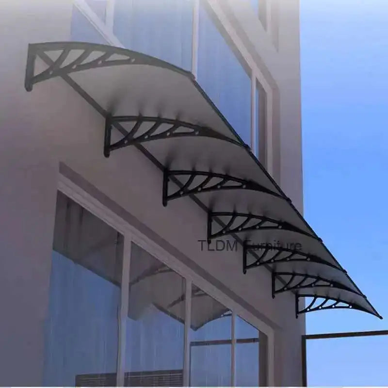 Fashionable Aluminum-plastic Panel Awnings for Outdoor Rainproof UV-proof Silent Awning Modern Simple Awnings for Door Head
