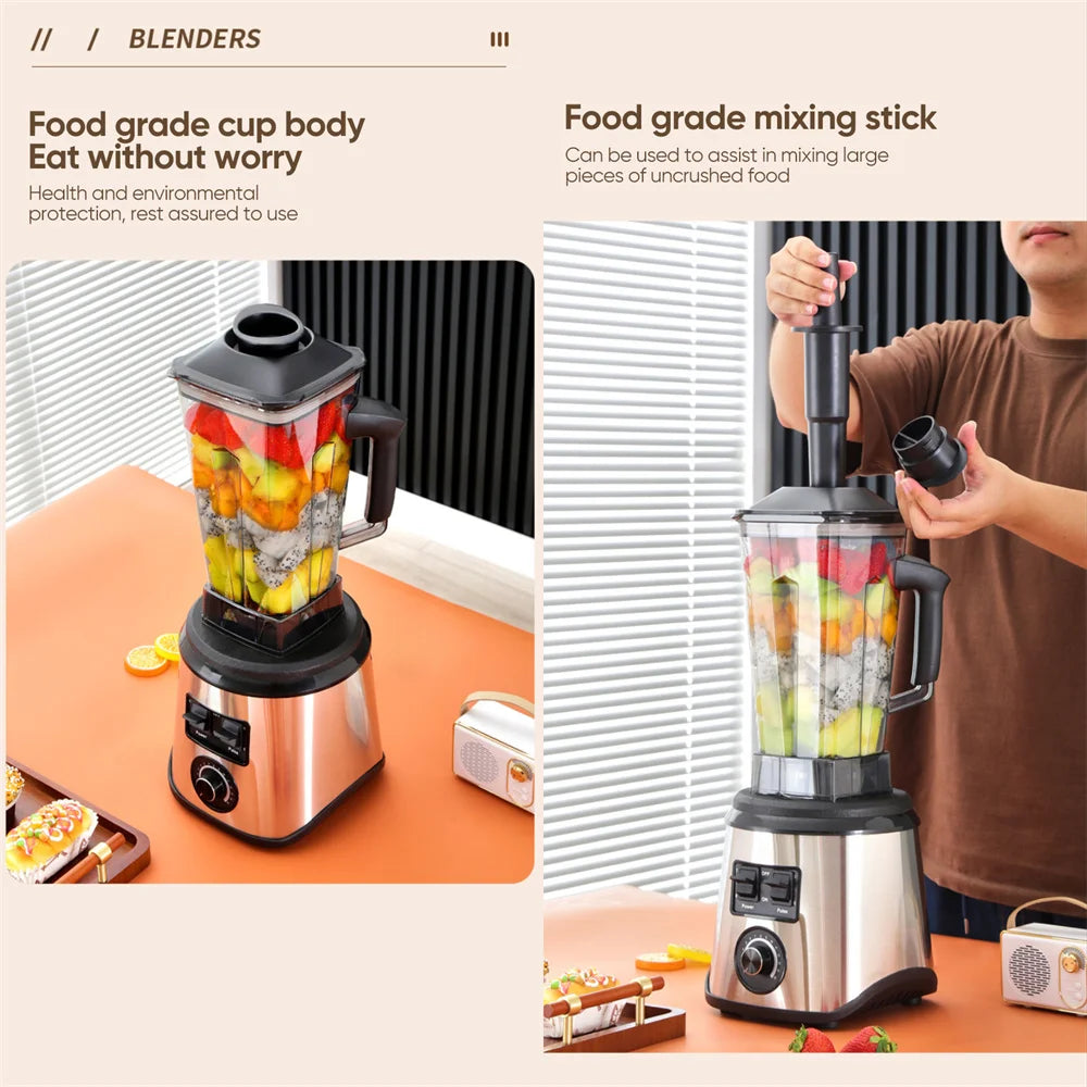 YsinoBear 3-in-1 Electric Blender Professional High Power Food Processor Ice Smoothies Juicer, for Juice, Smoothie, Milkshake