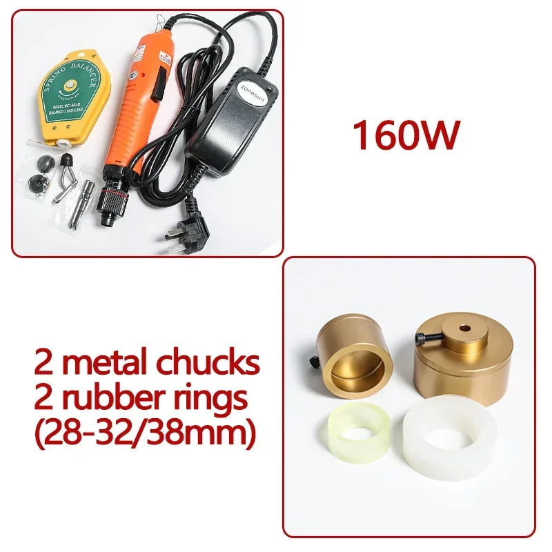 ZONESUN Optional Mix Up Capping Machine Portable Automatic Electric With Security Ring Bottle Capper Screwing Sealing Machine