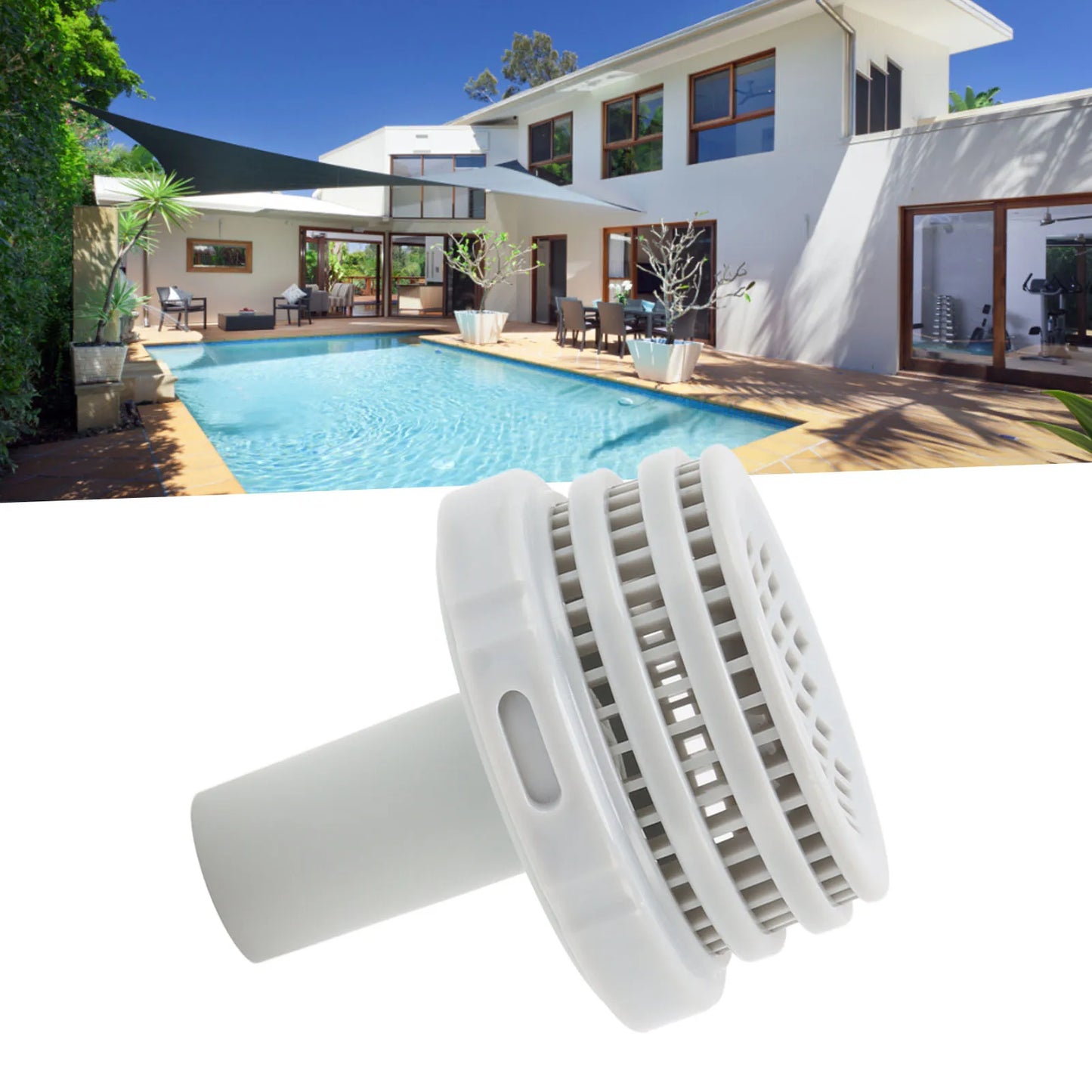 Swimming Pool Filter Connector Plastic Inlet Water Strainer Above Ground Pool Parts